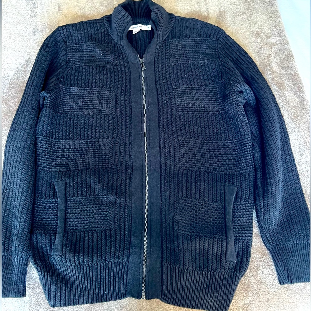 Long sleeve full zip up sweater - Calvin Klein